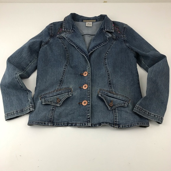 Z. Cavaricci Jackets & Coats Z Cavaricci Studded Denim Jacket Y24